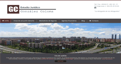 Desktop Screenshot of abogadosgonzalezcoloma.com