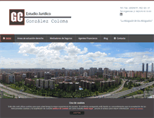 Tablet Screenshot of abogadosgonzalezcoloma.com